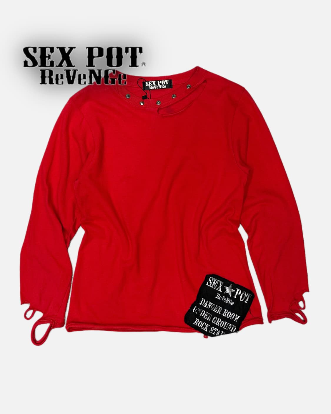 distressed punk stud t-shirt 상품이미지1