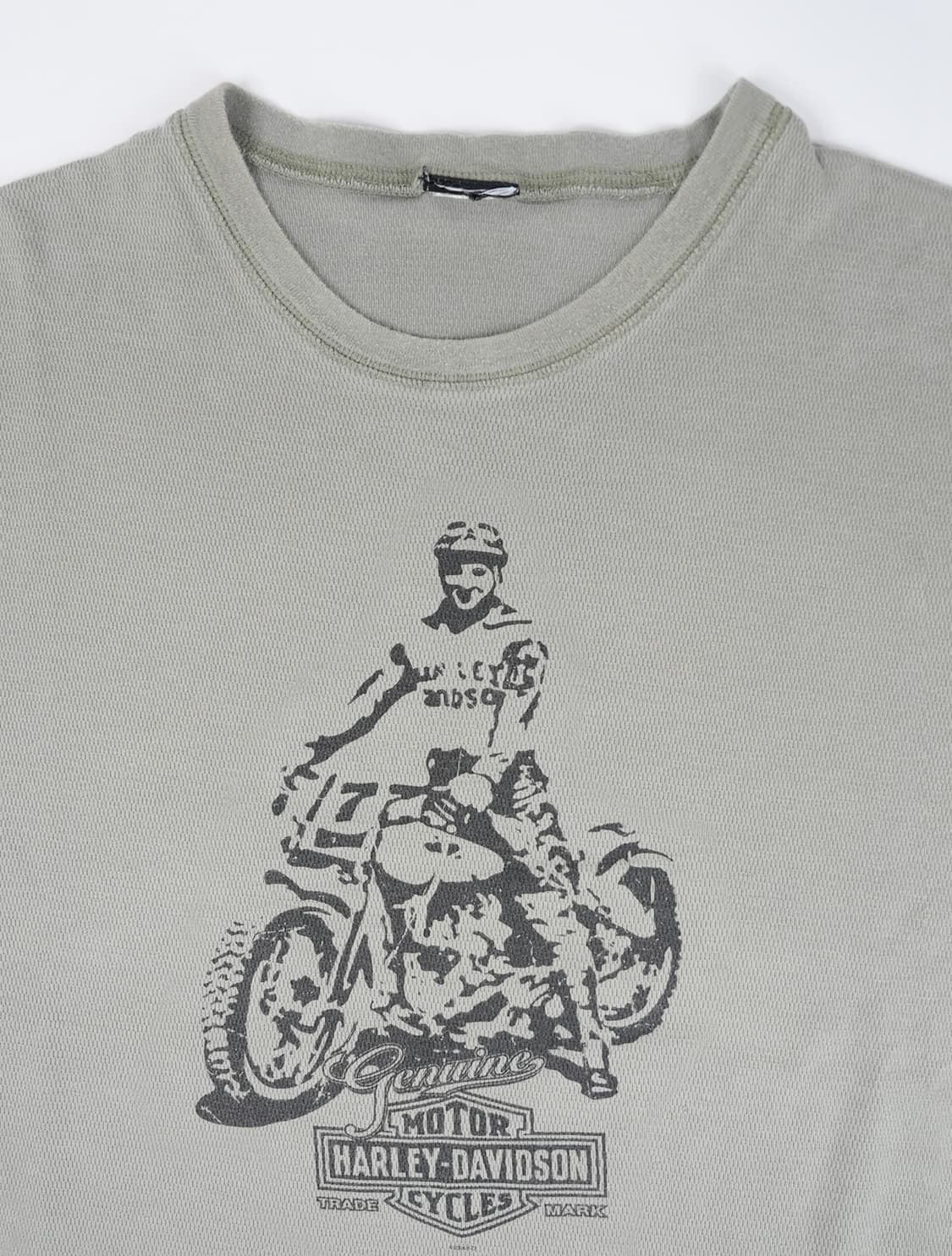 [2XL] 빈티지 2004 할리데이비슨 모터사이클 와플 롱슬리브 상품이미지3