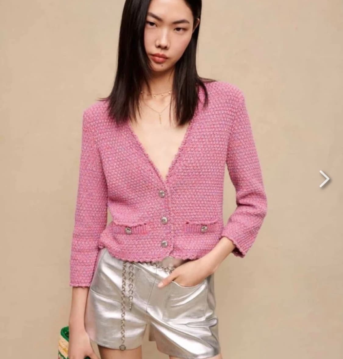 마쥬 크로셰 트위드 가디건 2사이즈 상품이미지2