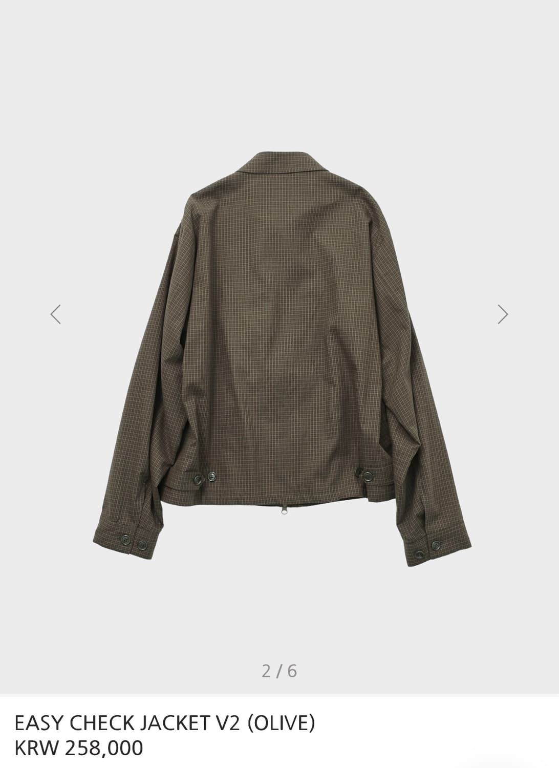 [2] 999휴머니티 이지 체크 자켓 easy check jacket  상품이미지2