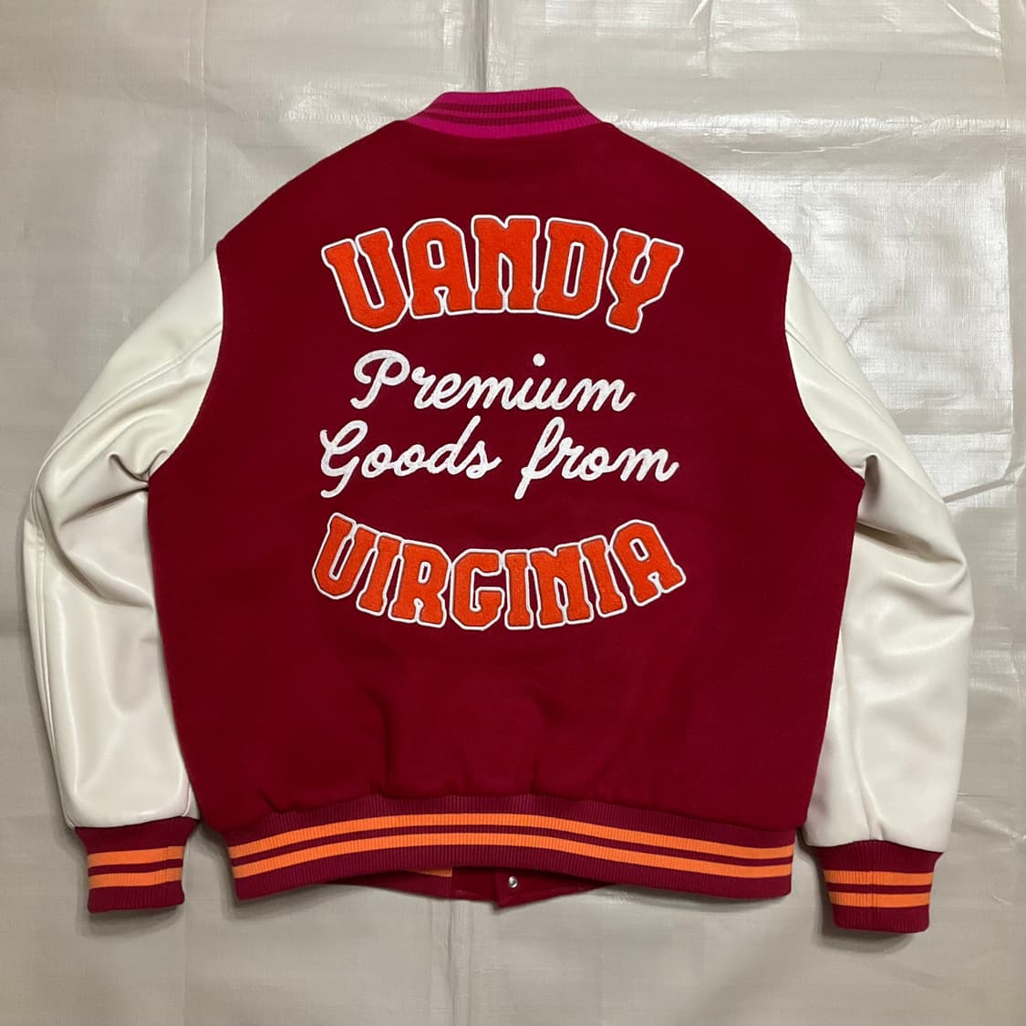 반디 더 핑크 바시티 자켓 XL 상품이미지5