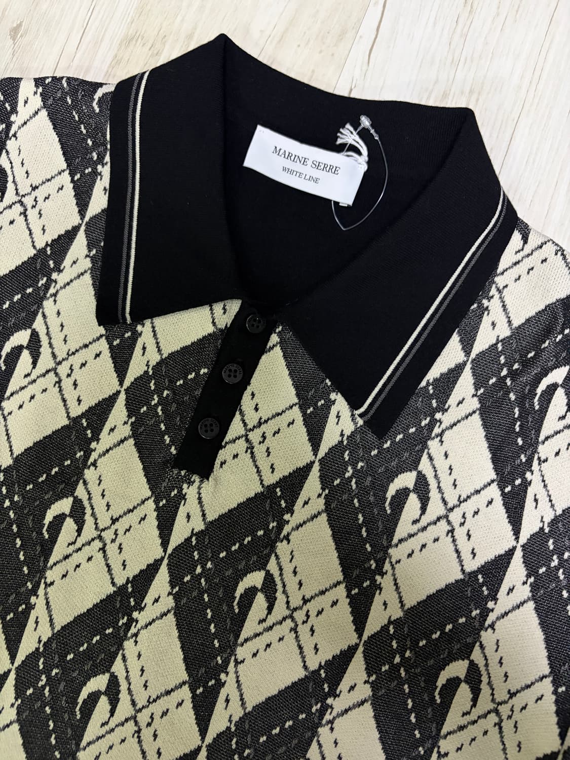 [M] 마린세르 아가일 니트 폴로 새상품 상품이미지5