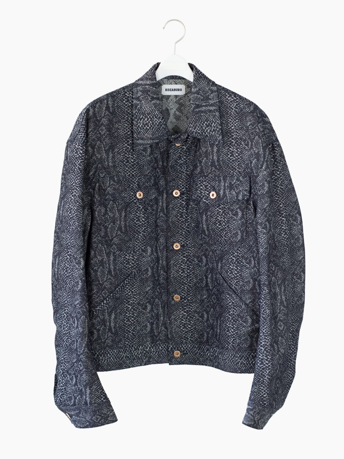 Kozaburo SS23 Snake Jacquard 트러커자켓 상품이미지3