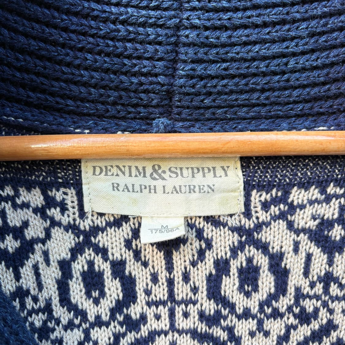 Polo 폴로 데님앤서플라이 페이즐리 패치워크 니트 가디건 상품이미지2