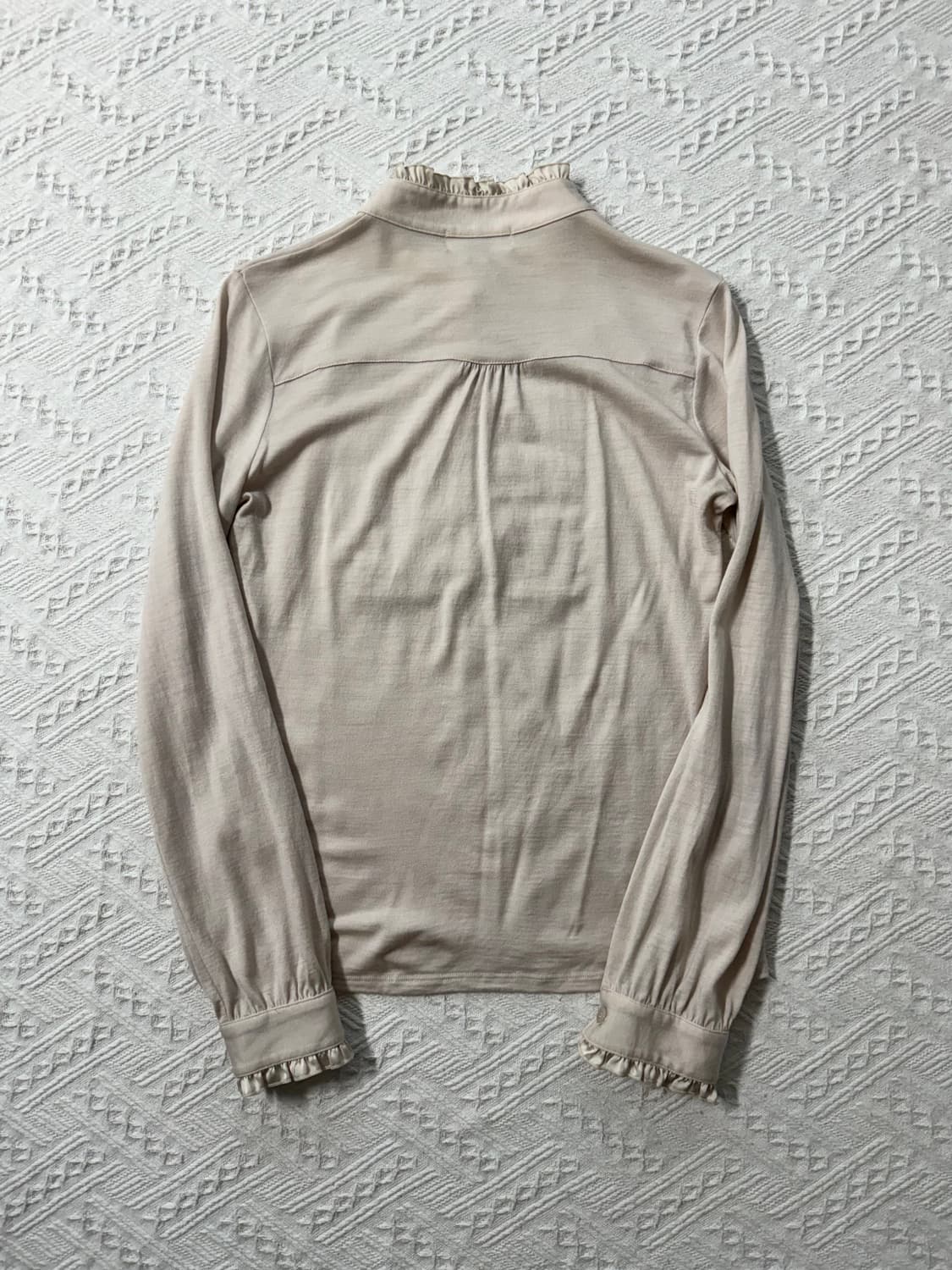 도트 패턴 원피스 러플 블라우스 2pcs SET 상품이미지10