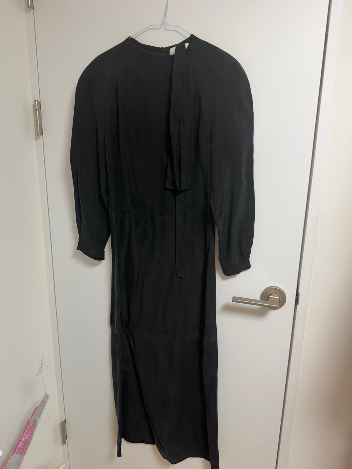 아모멘토 Cupro Raglan Dress, Black 상품이미지2