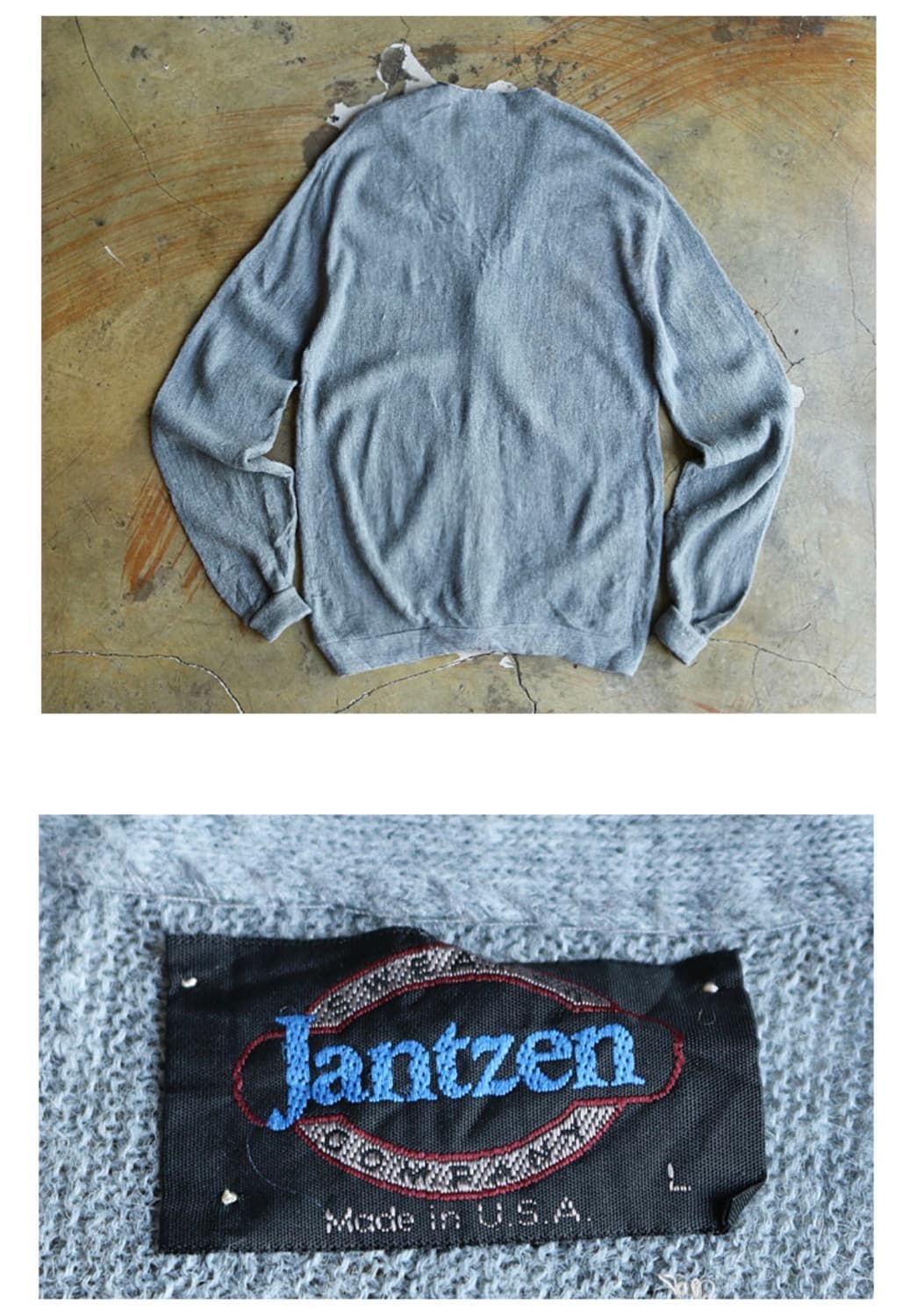 80‘s Jantzen 아크릴 가디건 L 상품이미지3