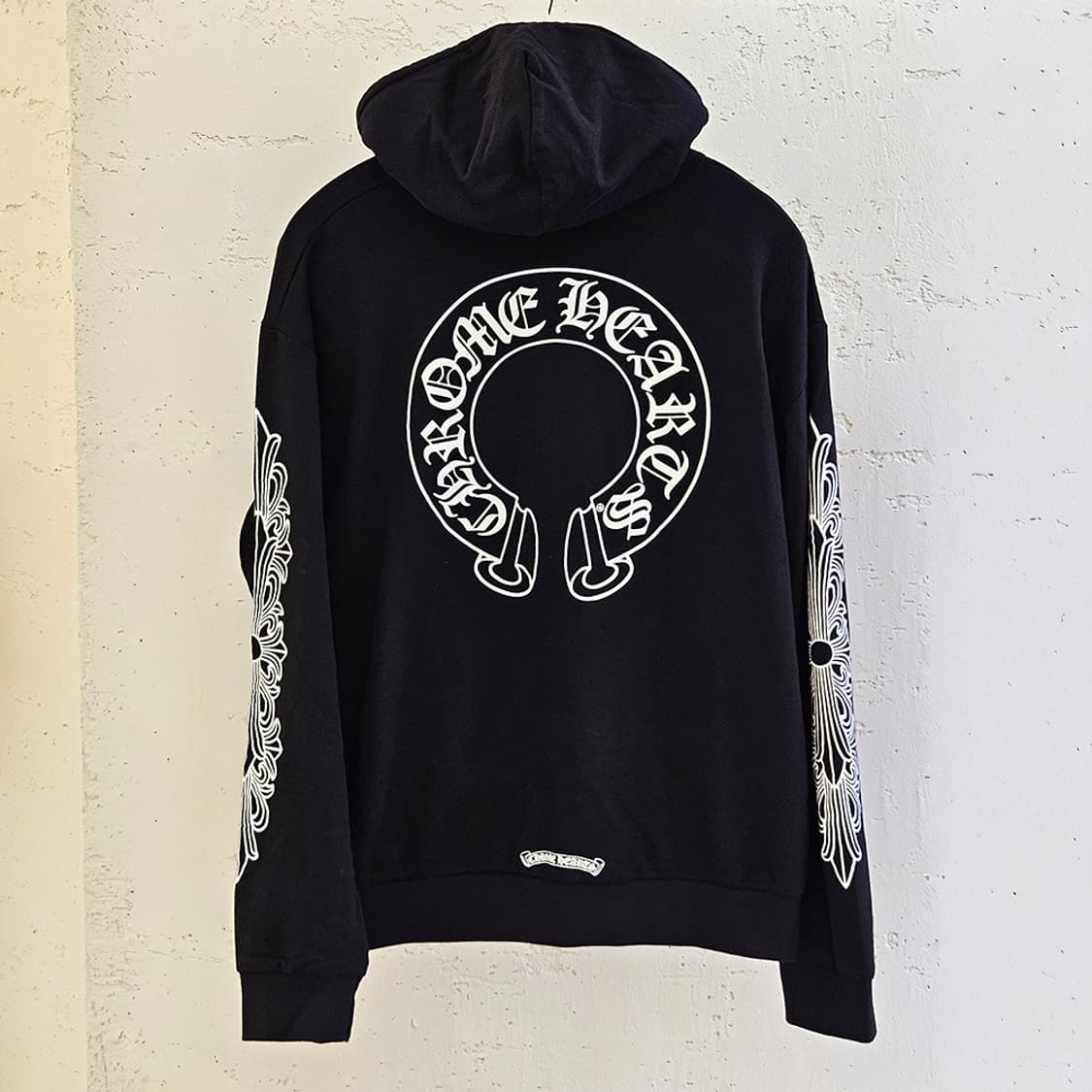 [XXL] 미사용 크롬하츠 말발굽 홀스슈 후드집업 블랙 C0106C057 상품이미지1