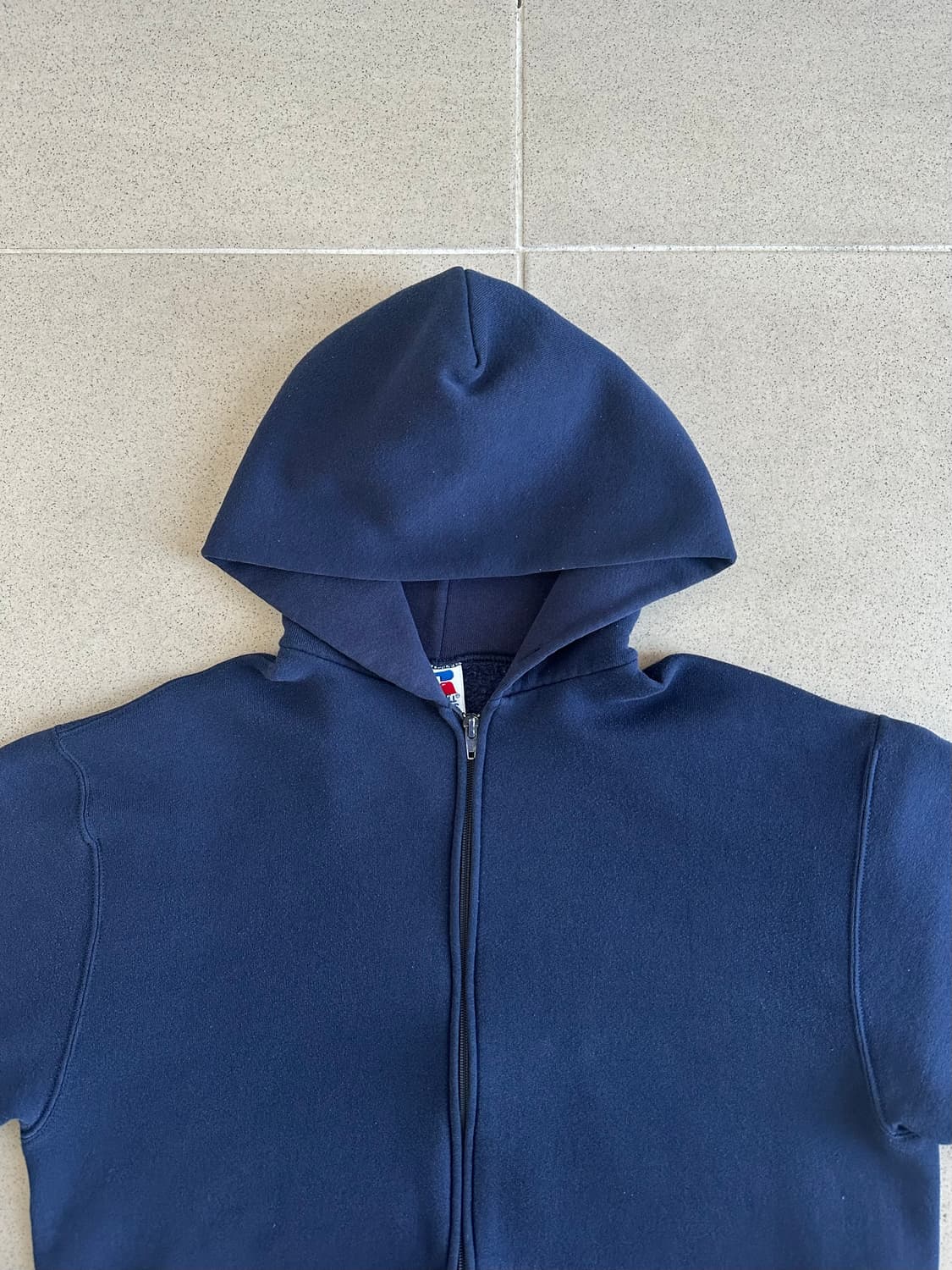 90s 빈티지 러셀 후드집업 네이비 L USA 상품이미지3