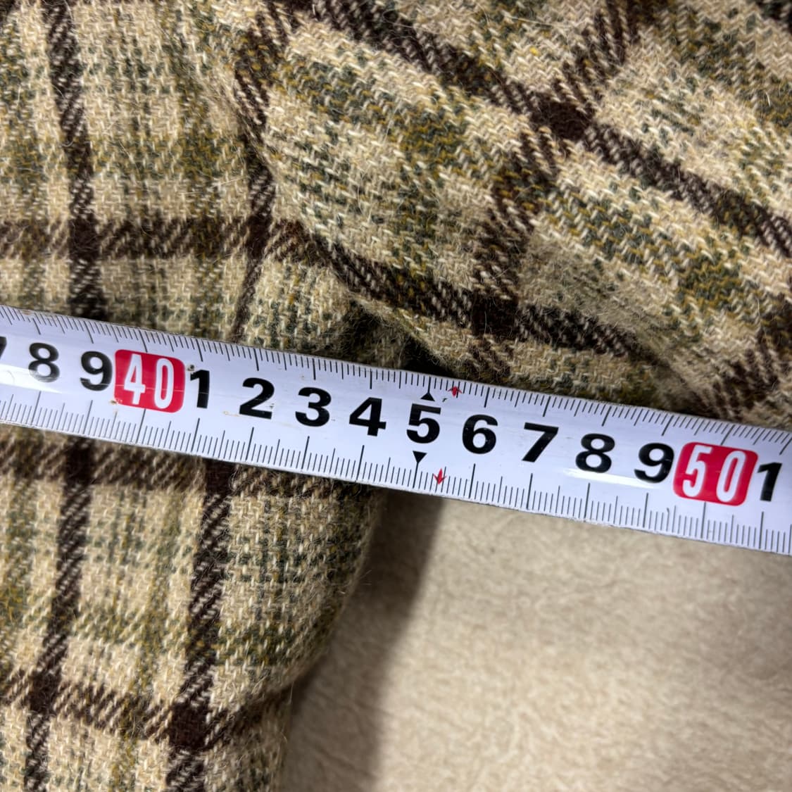 일본 빈티지 체크 울 자켓 상품이미지5