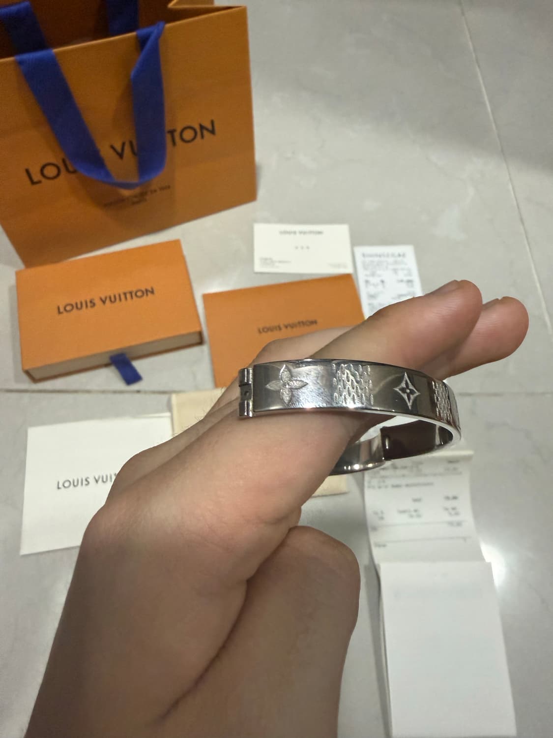 [당일출고,풀박스] 루이비통 다미에 뱅글 팔찌 상품이미지5