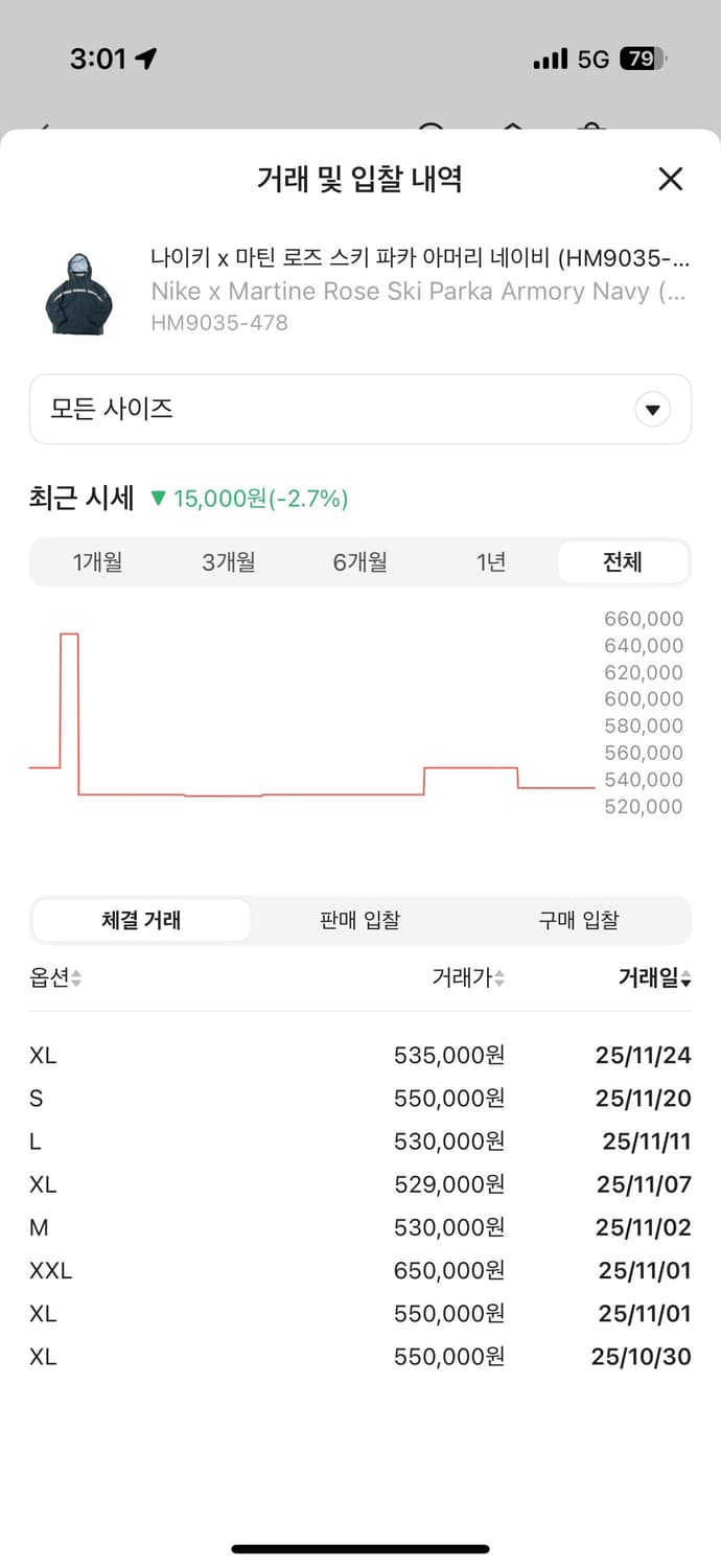 마틴로즈x나이키 스키파카 상품이미지10