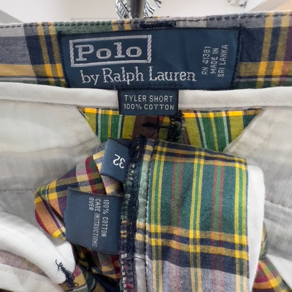 폴로 랄프로렌 체크 치노 반바지 상품이미지5