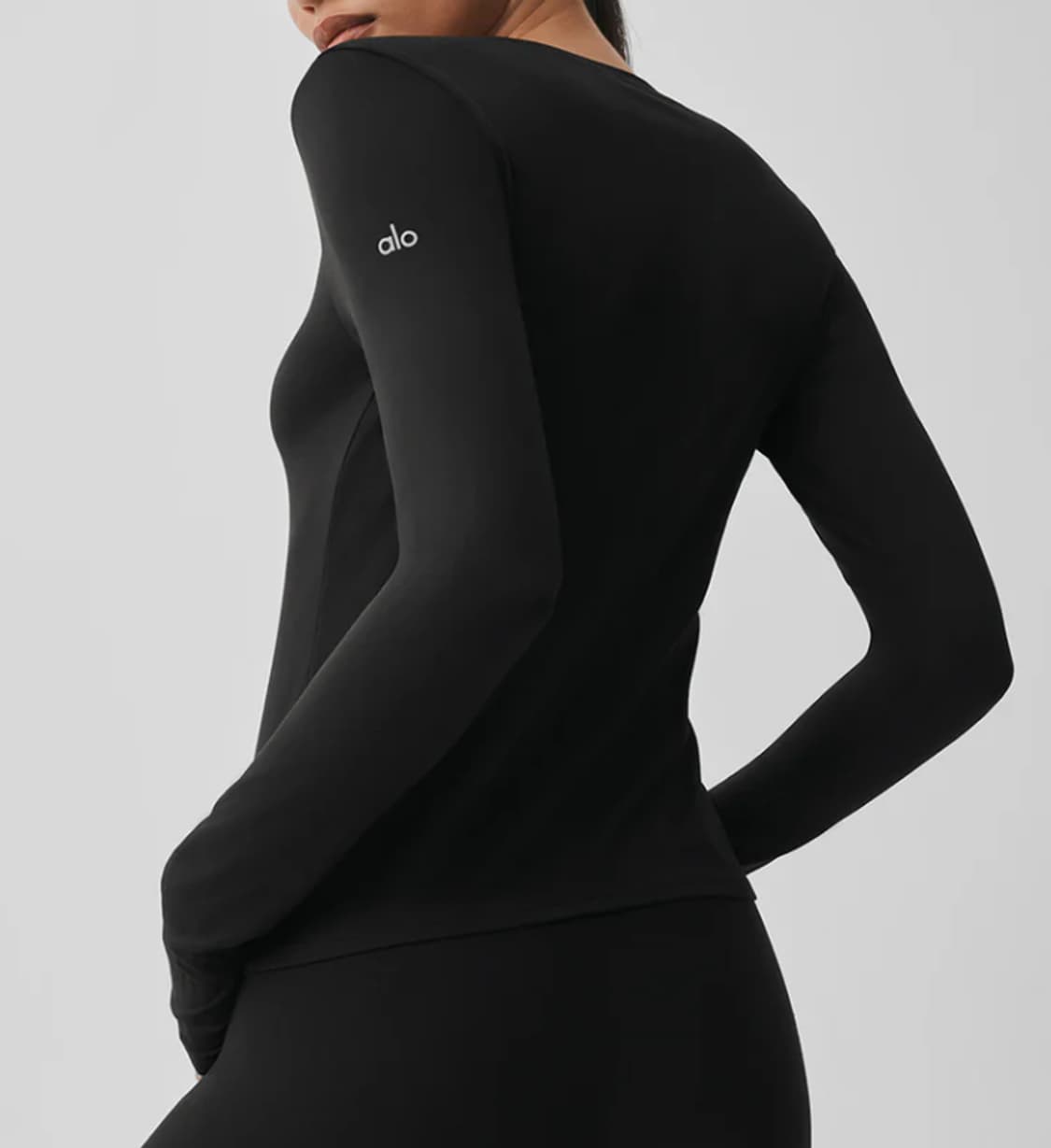 (새상품) 알로요가 알로소프트 피트니스 긴팔 블랙 S 상품이미지5