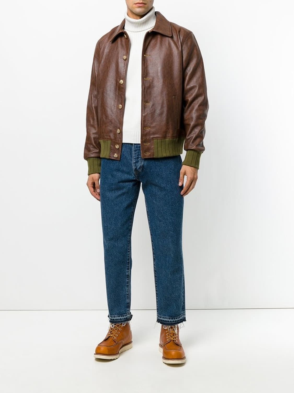 리바이스 LVC 1940's 스트라우스 레더 자켓 라이 M 상품이미지10