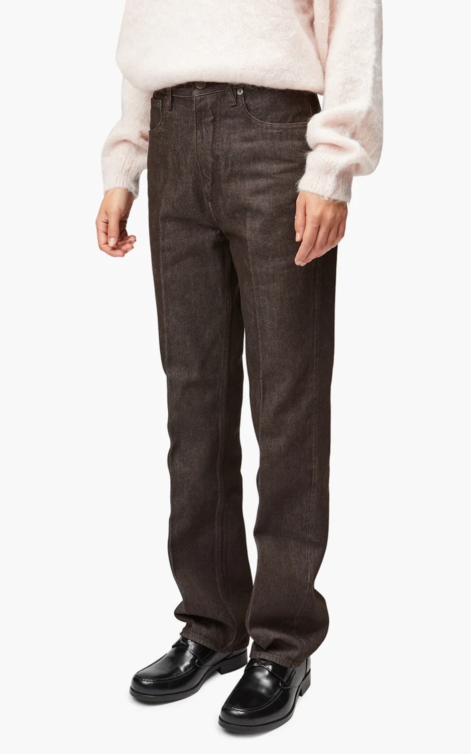 Auralee 하드 트위스트 데님팬츠 브라운 상품이미지7