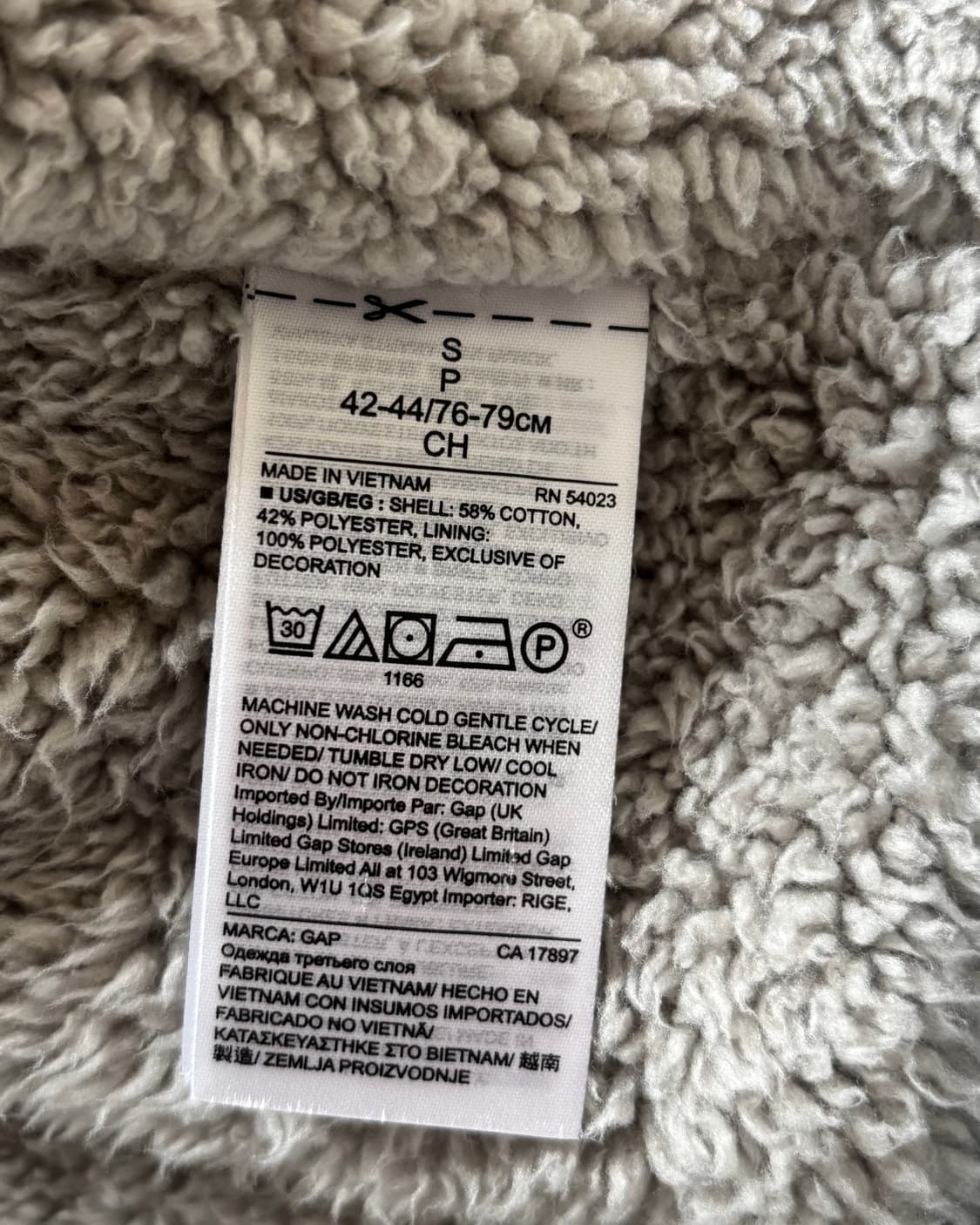 Gap 갭 로고 그레이컬러 울프죠 후드집업 상품이미지6