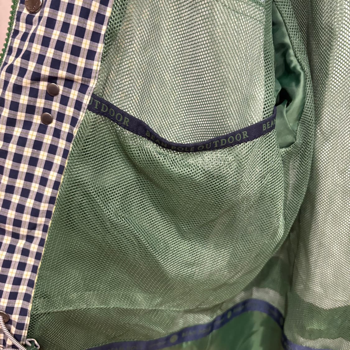 빈폴 아웃도어 체크 배색 후드 자켓 95 상품이미지9