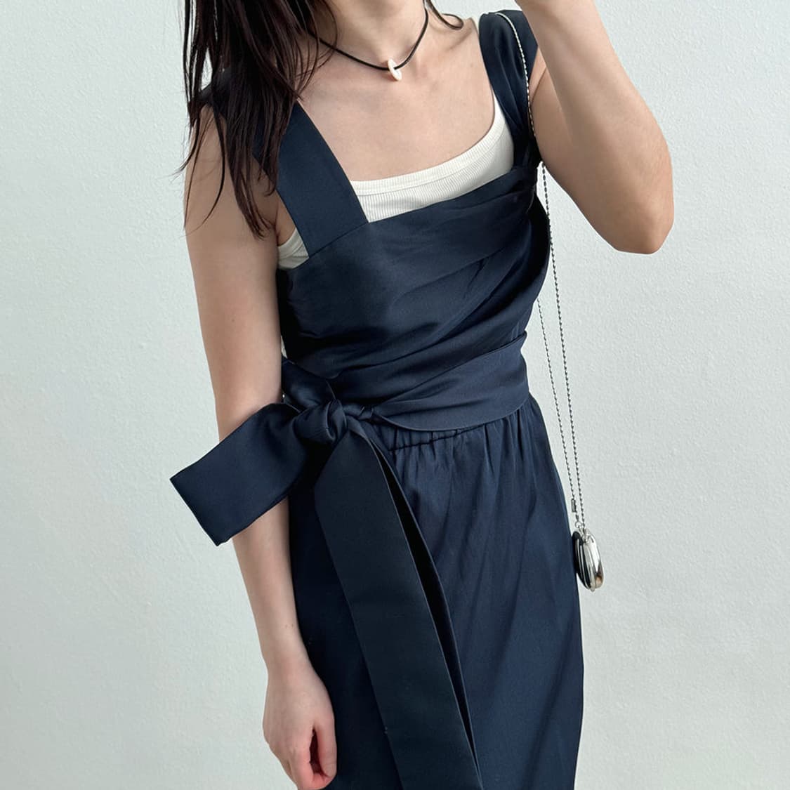 3.1 Phillip Lim 필립림 스퀘어넥 원피스 (navy) 상품이미지1