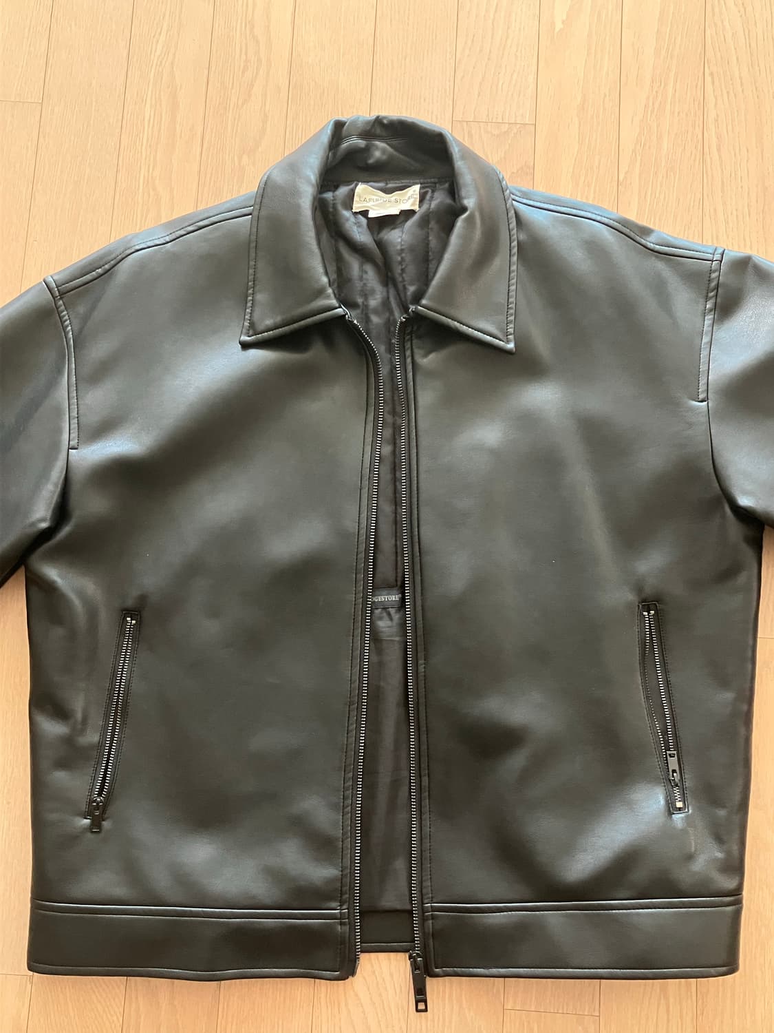 라퍼지스토어 가죽 블루종 상품이미지2