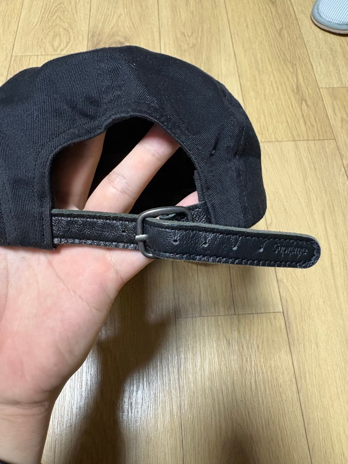 Supreme 슈프림 블랙 캠프캡 상품이미지2