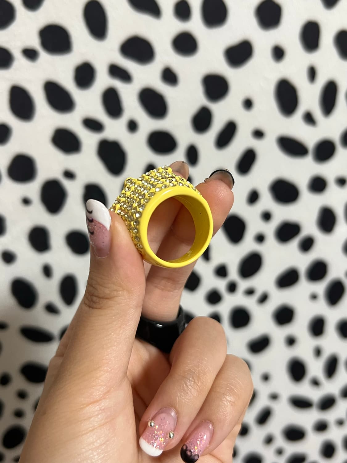 빈티지 펑크 큐빅 해골 반지 갸루 y2k 상품이미지4