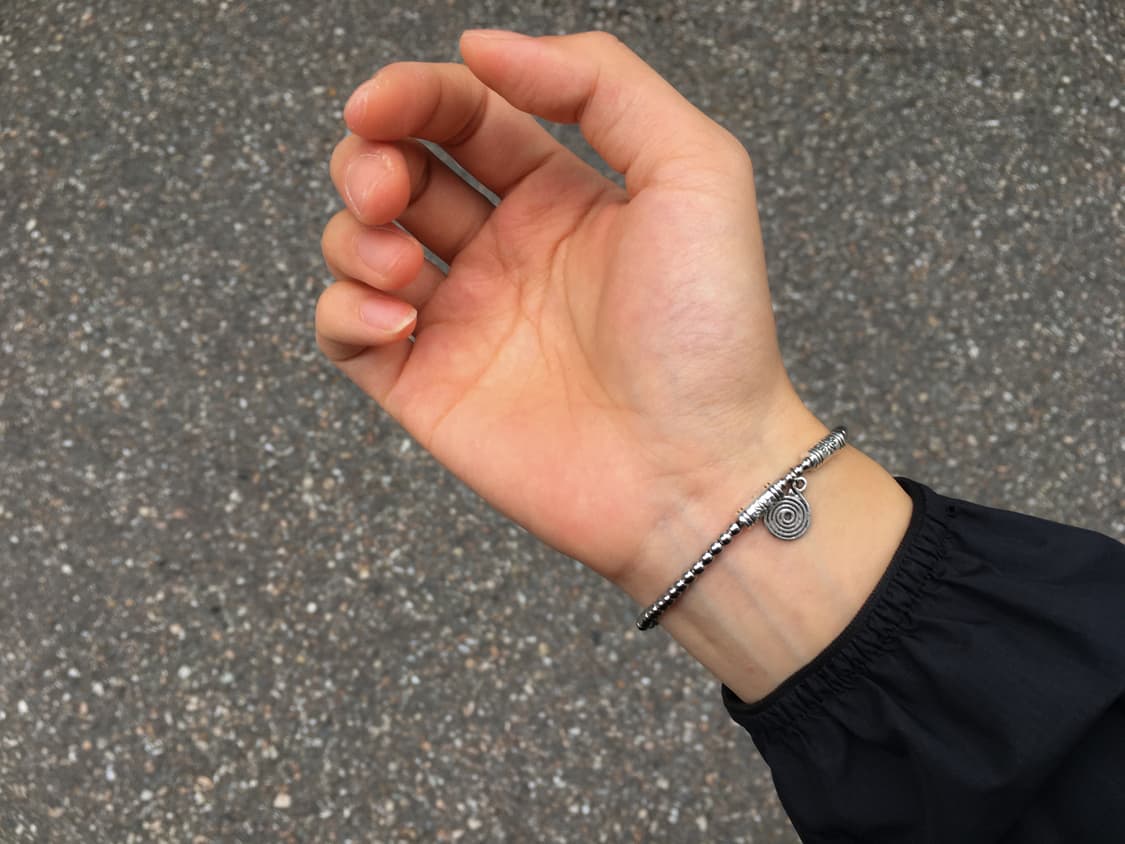 silver circle bracelet 상품이미지2