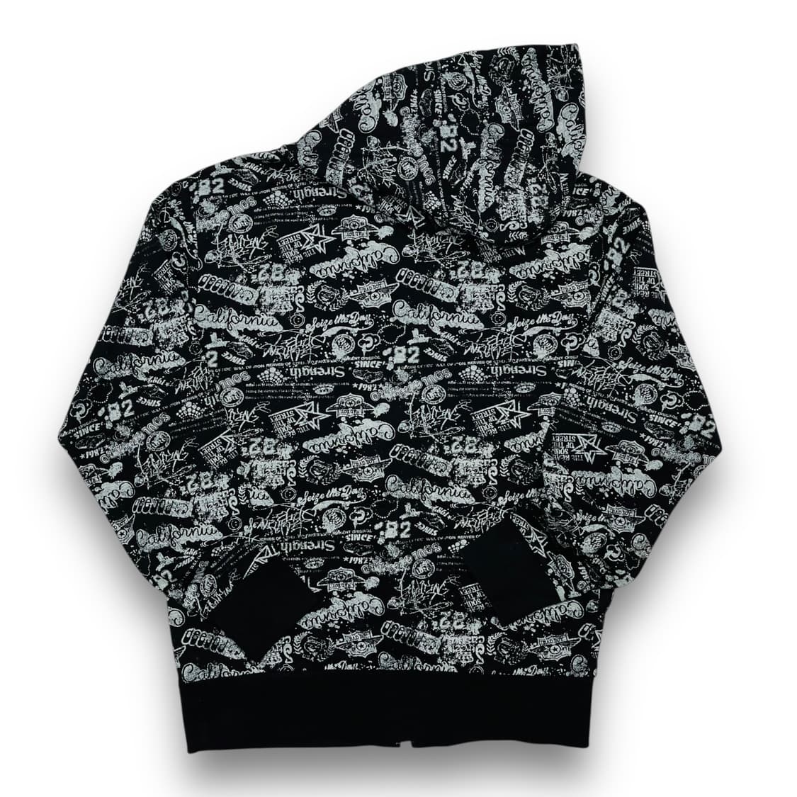 배드보이 00s 크레이지 레터링 펑크 빈티지 후디 집업 상품이미지5