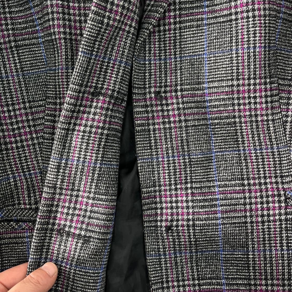 W 95 비비안웨스트우드 울 체크 블레이져 자켓 상품이미지3