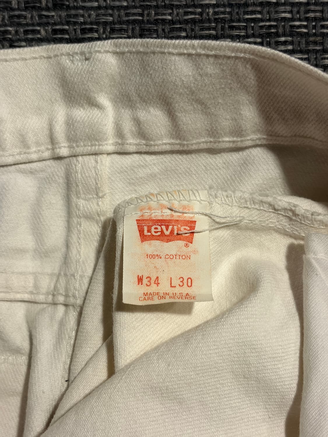 90s 리바이스 550 화이트 34 USA🇺🇸 상품이미지7