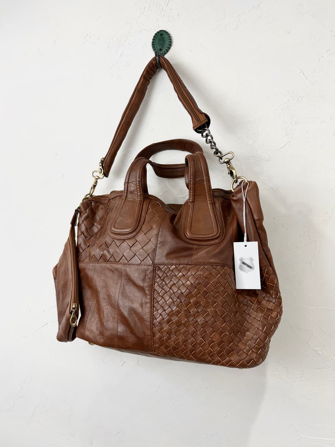 GOA 고아 위빙 레더백 with 디테쳐블 체인 상품이미지1