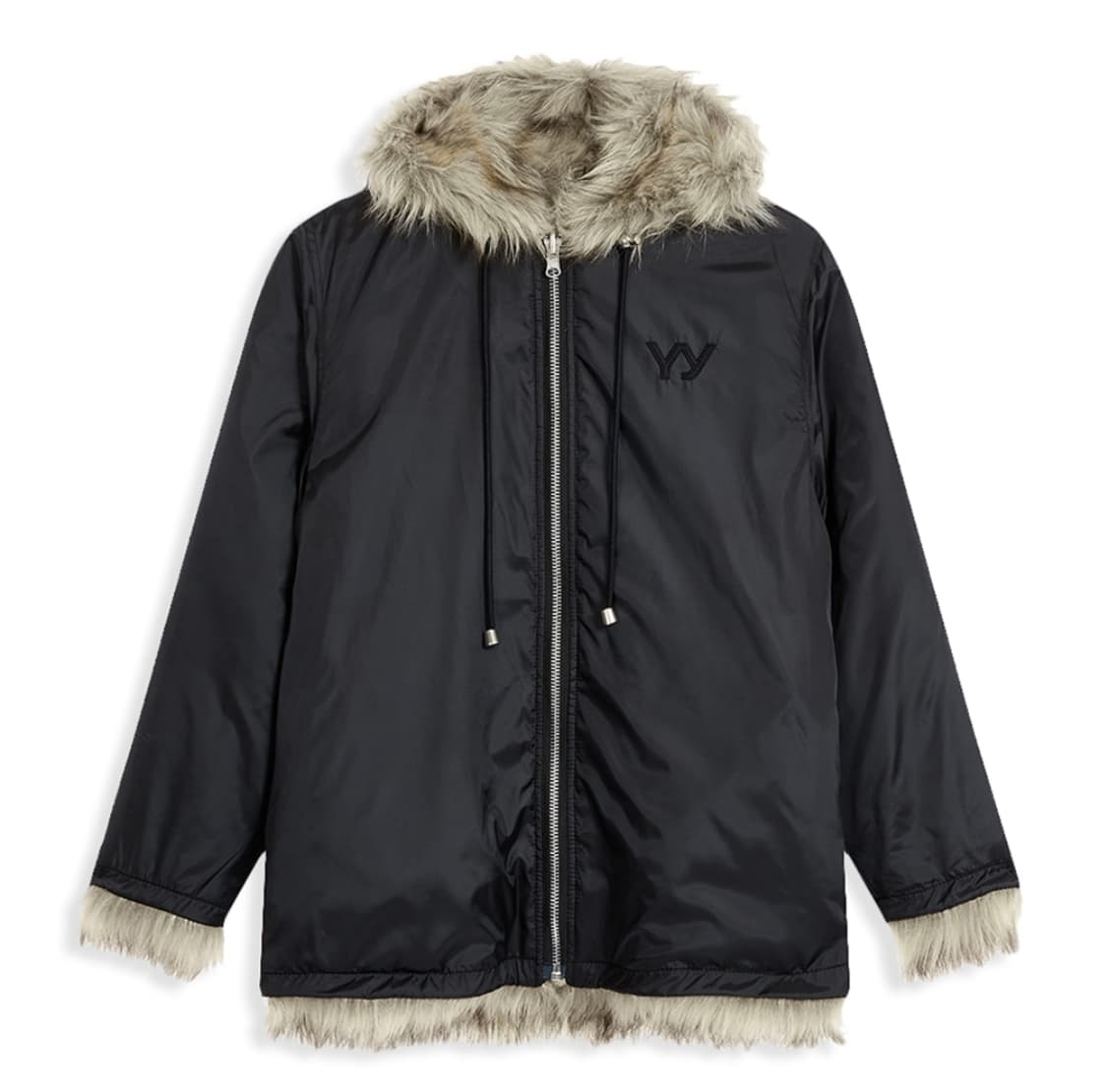 OPENYY 리버시블 퍼 후드재킷 상품이미지5