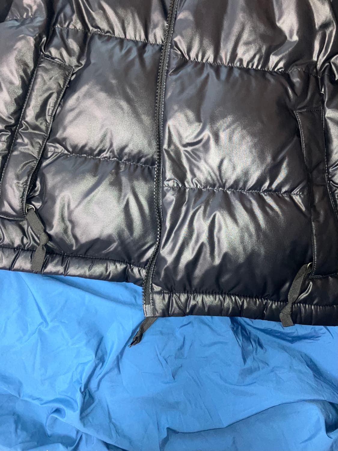 노스페이스 우먼즈 눕시 하이브리드 다운 볼 패딩 검정 BLK S(085) 상품이미지5