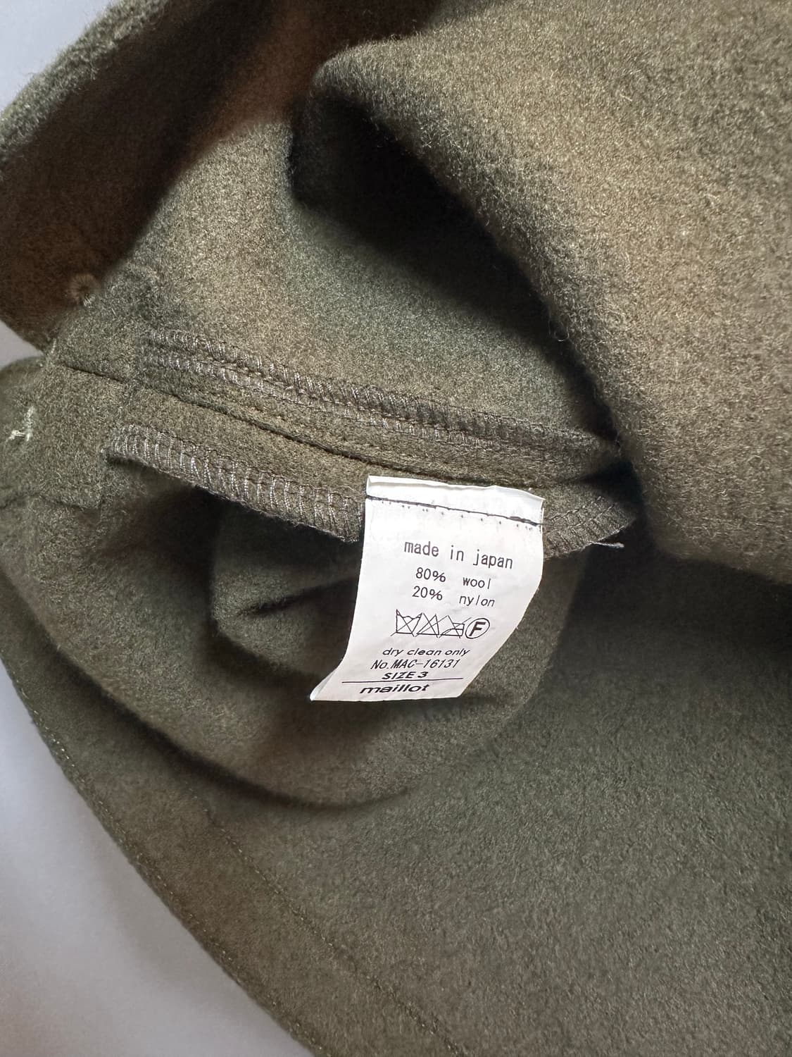 마일럿 maillot 멜튼 울 u넥 베스트 상품이미지6