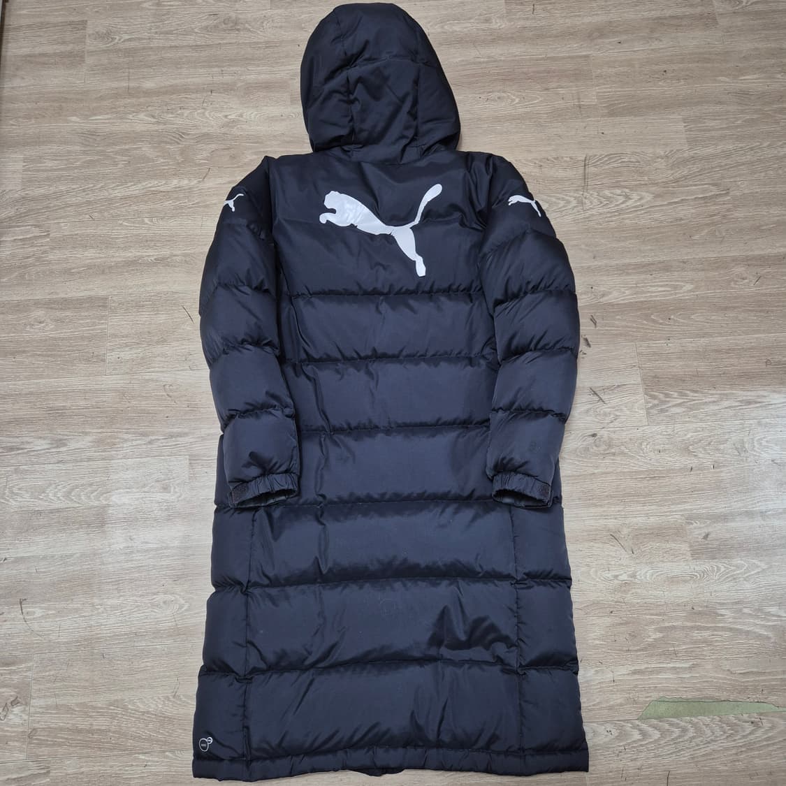 푸마 남성 덕다운 오리지널 로고 후드 롱패딩 점퍼 M(95) 상품이미지4