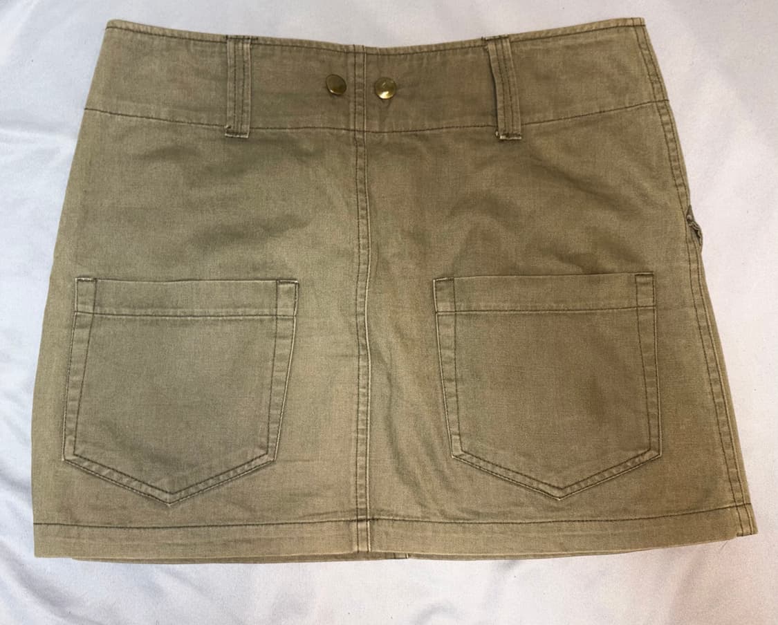 [착샷] 오네갸루 2000s 빈티지 로우 카고 스커트 상품이미지2