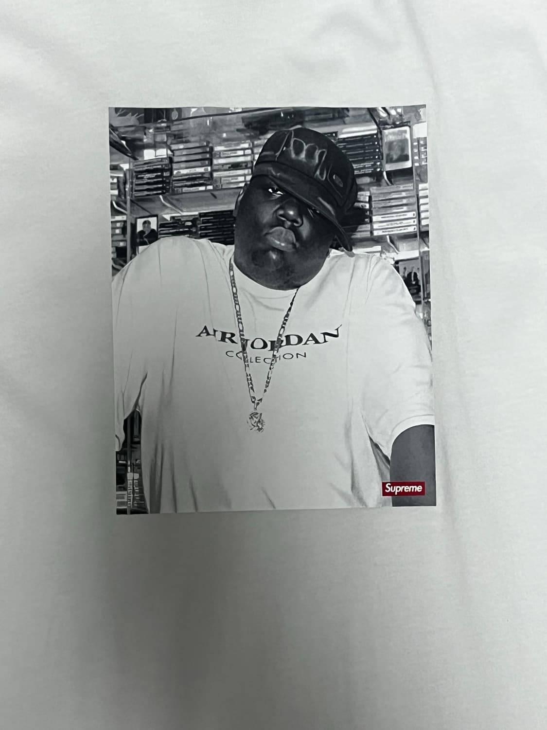 Supreme X jordan biggie s/s top white 상품이미지2