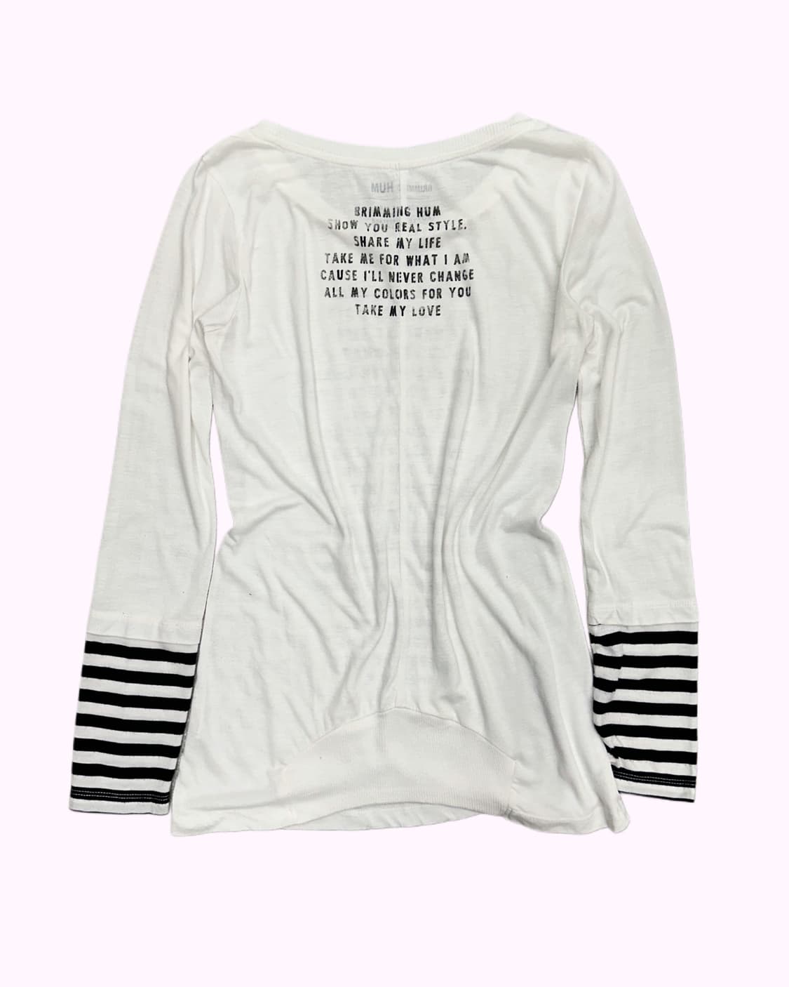 lettering layered sleeve t-shirt 상품이미지4