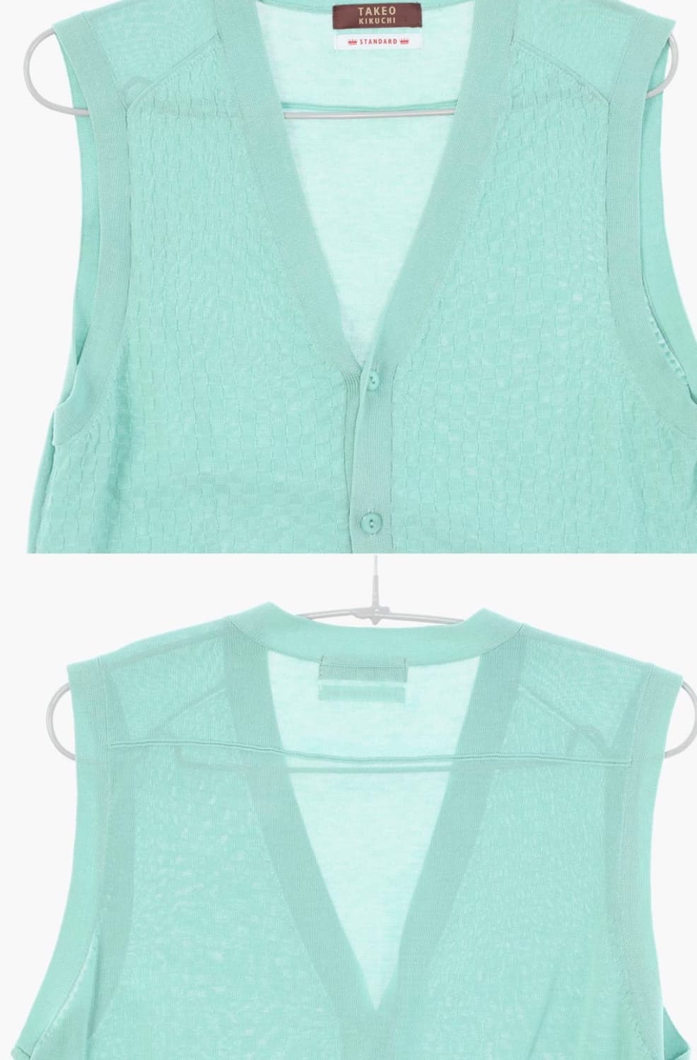 타케오 키쿠치 코튼 베스트 베이직 니트/스웨터 여자 M 상품이미지2