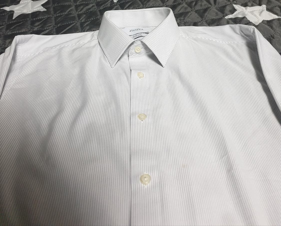 지오지아 슬림핏 미라클 스트라이프 정장셔츠 (100) 상품이미지2