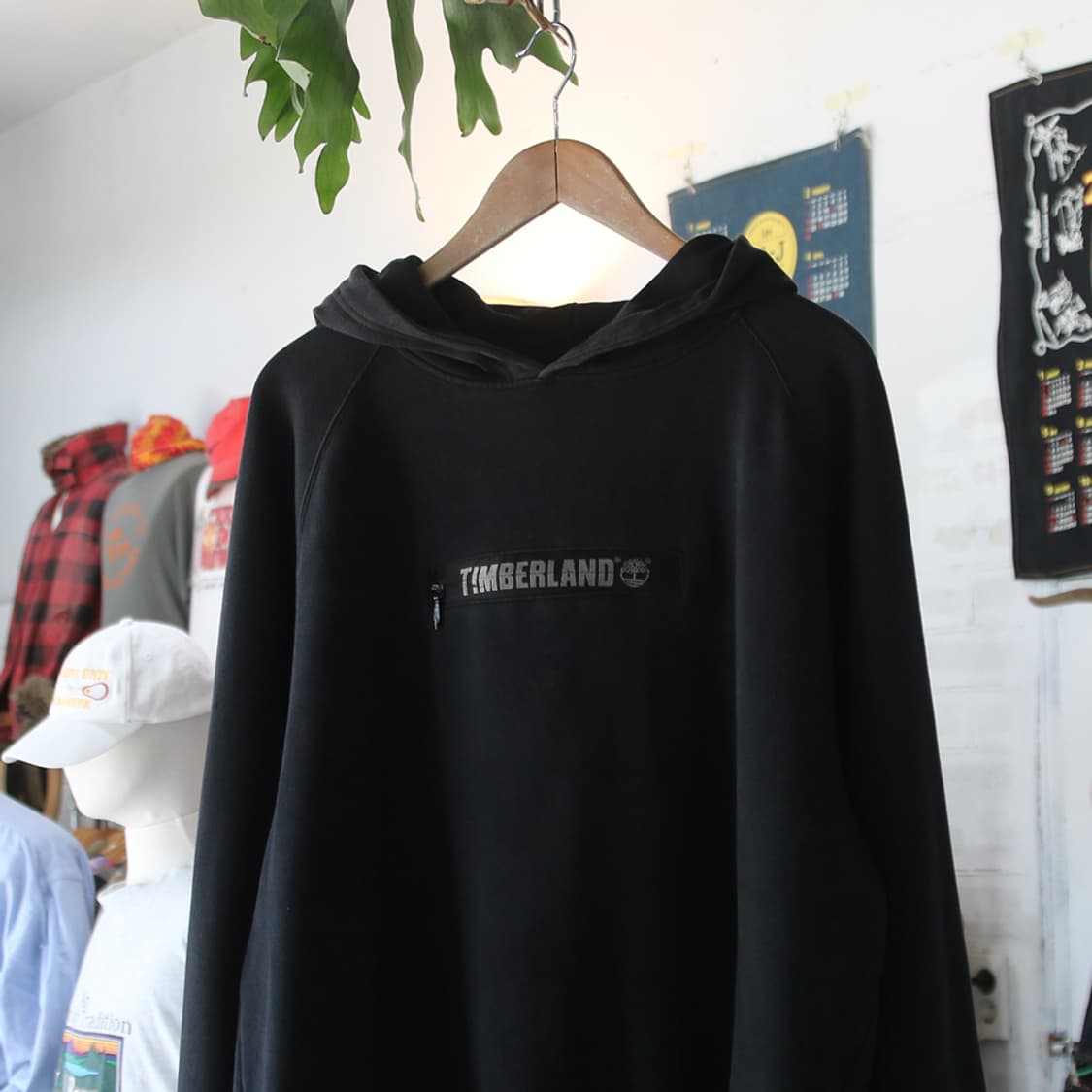 (착용컷) Timberland 스웻 후드 티셔츠 (남성용 105) 상품이미지1