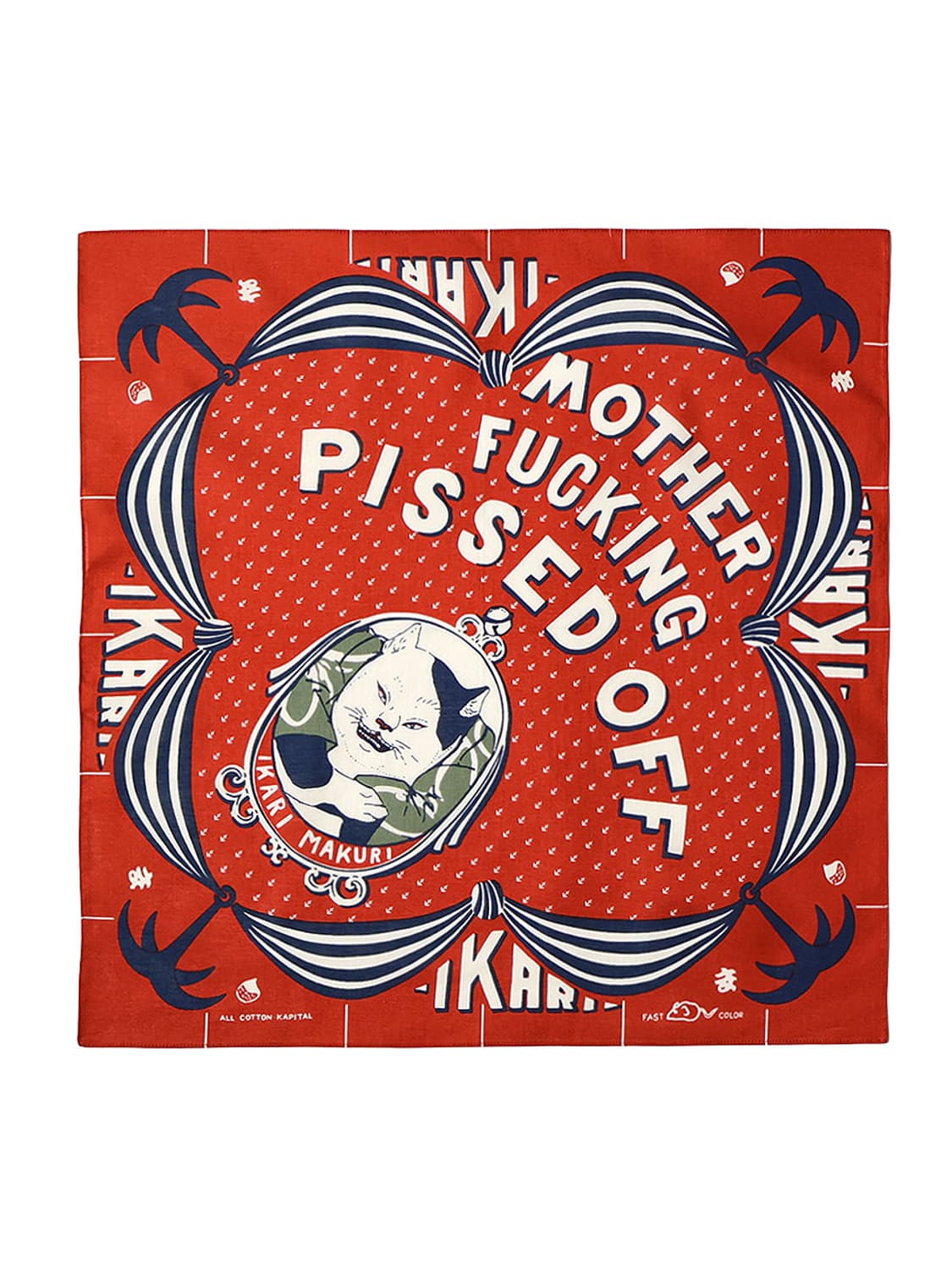 캐피탈 컬러드 반다나 앵그리 레드 EK-645 상품이미지2