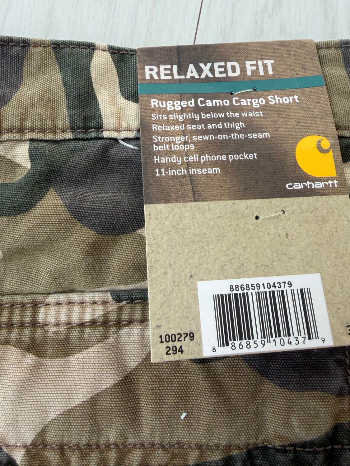 [새상품]칼하트 카모 반바지 상품이미지3