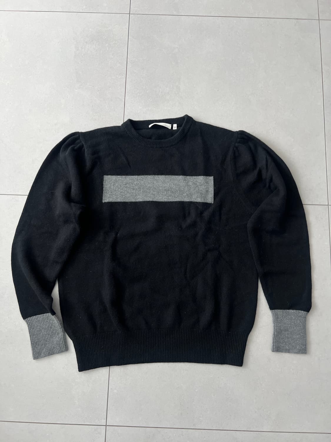 랜덤아이덴티티 울캐시 니트 블랙 XL 상품이미지1