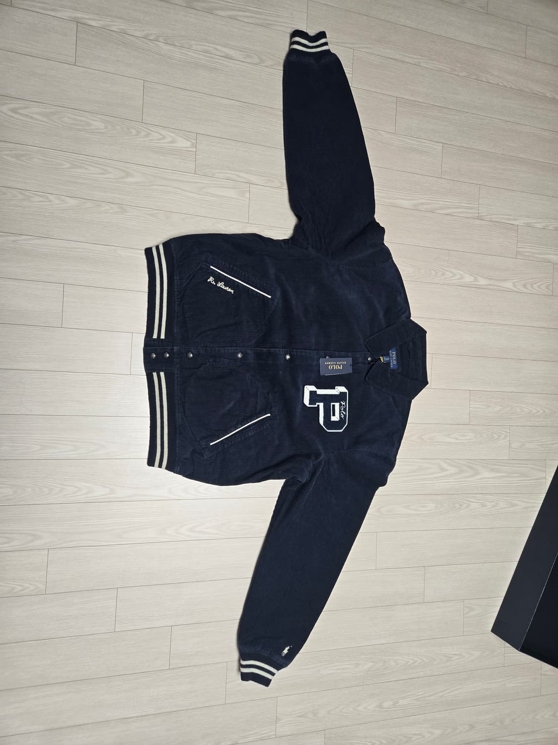 폴로 코듀로이 레터 자켓 새제품 상품이미지3