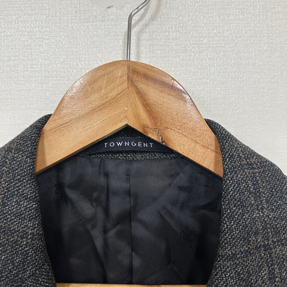 TOWNGENT 체크패턴 블레이저자켓M 상품이미지3