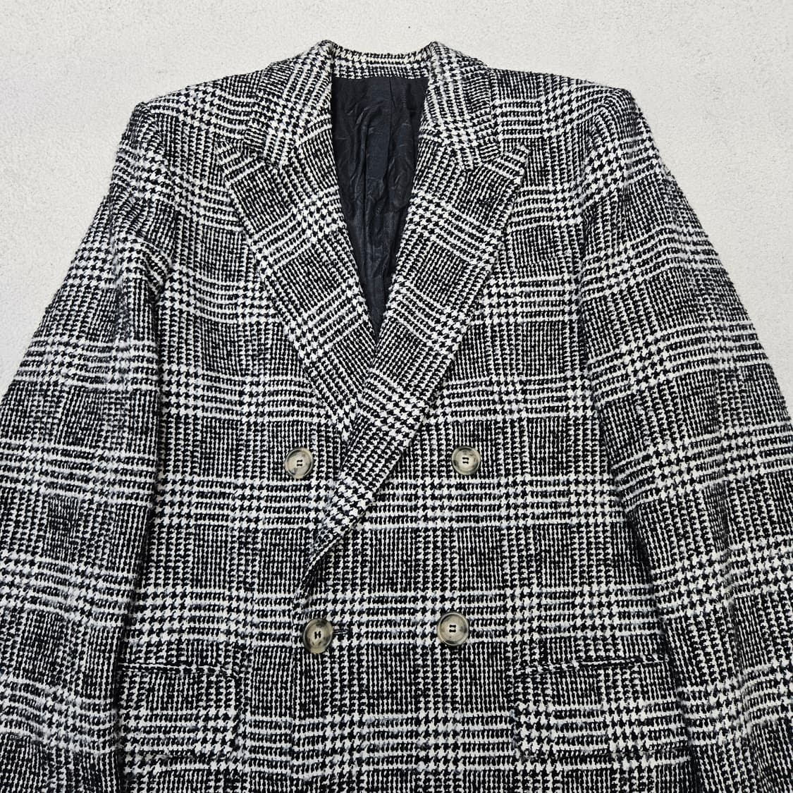 아미 더블브레스티드 체크 코트 46 상품이미지4