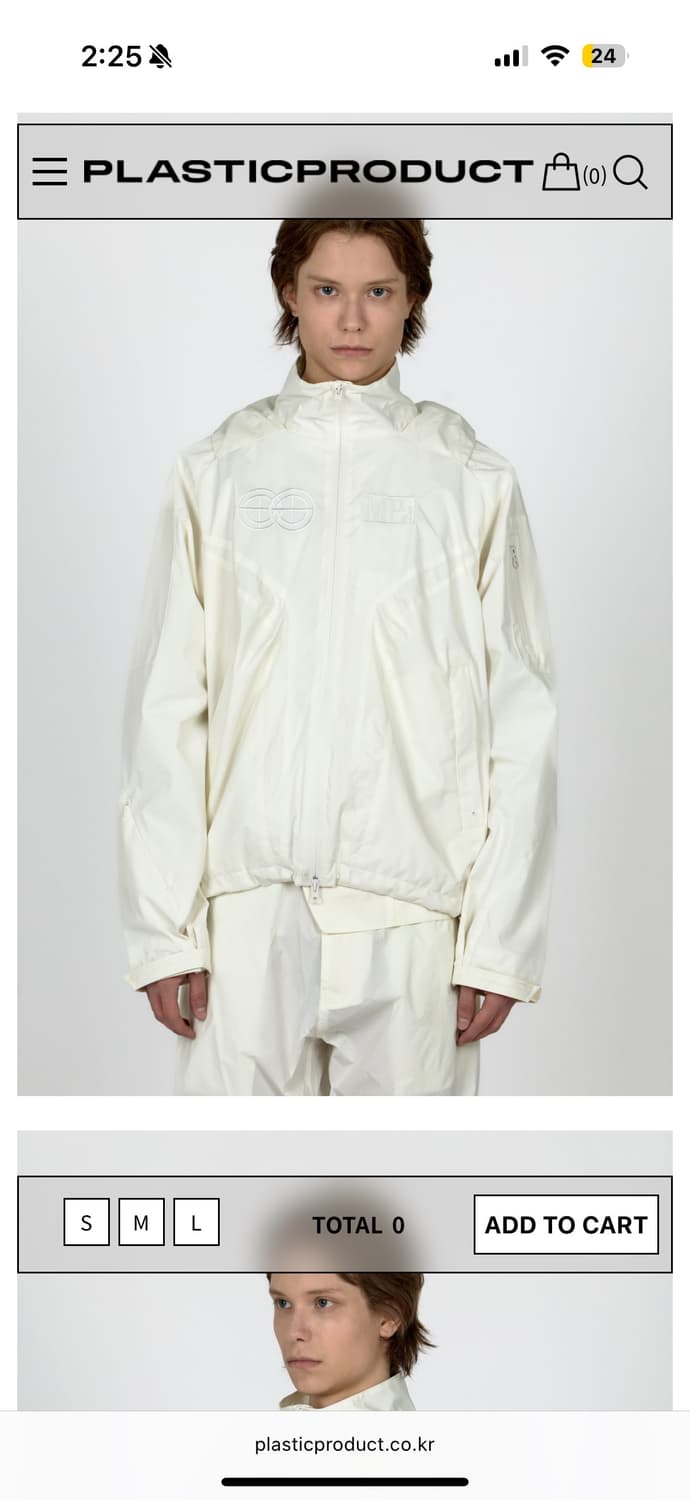 플라스틱 프로덕트 바람막이 s 블랙  상품이미지4