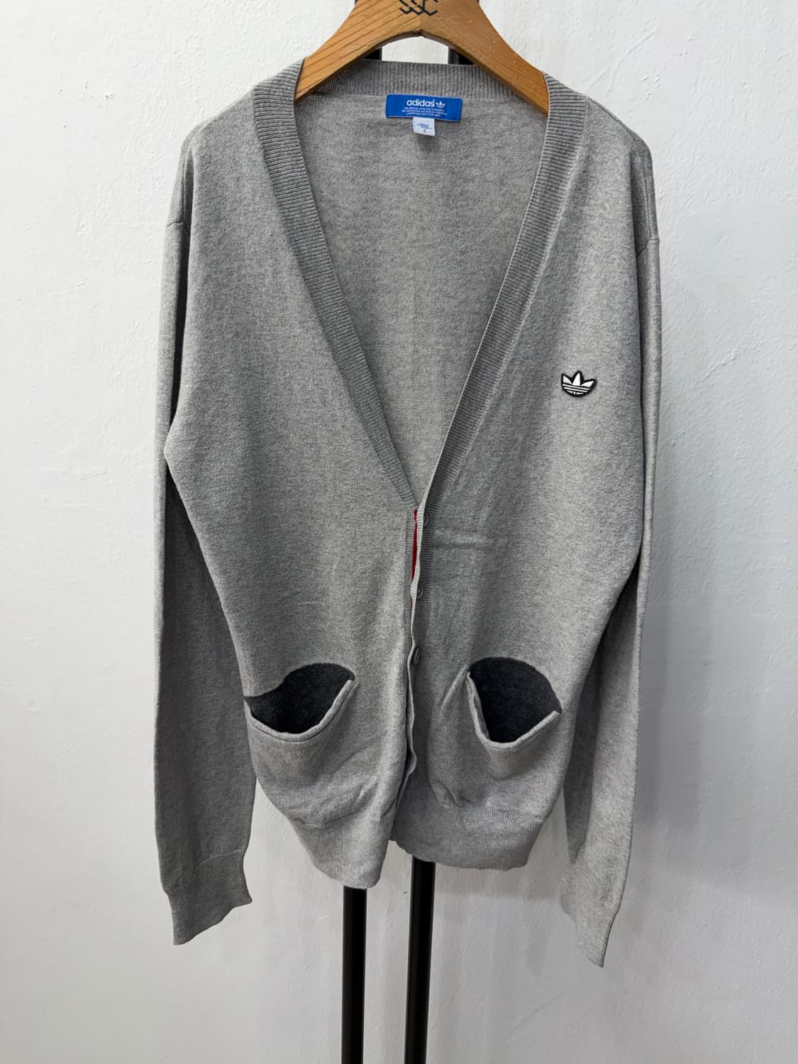 정품) 아디다스 여성 회색 가디건 S 상품이미지1