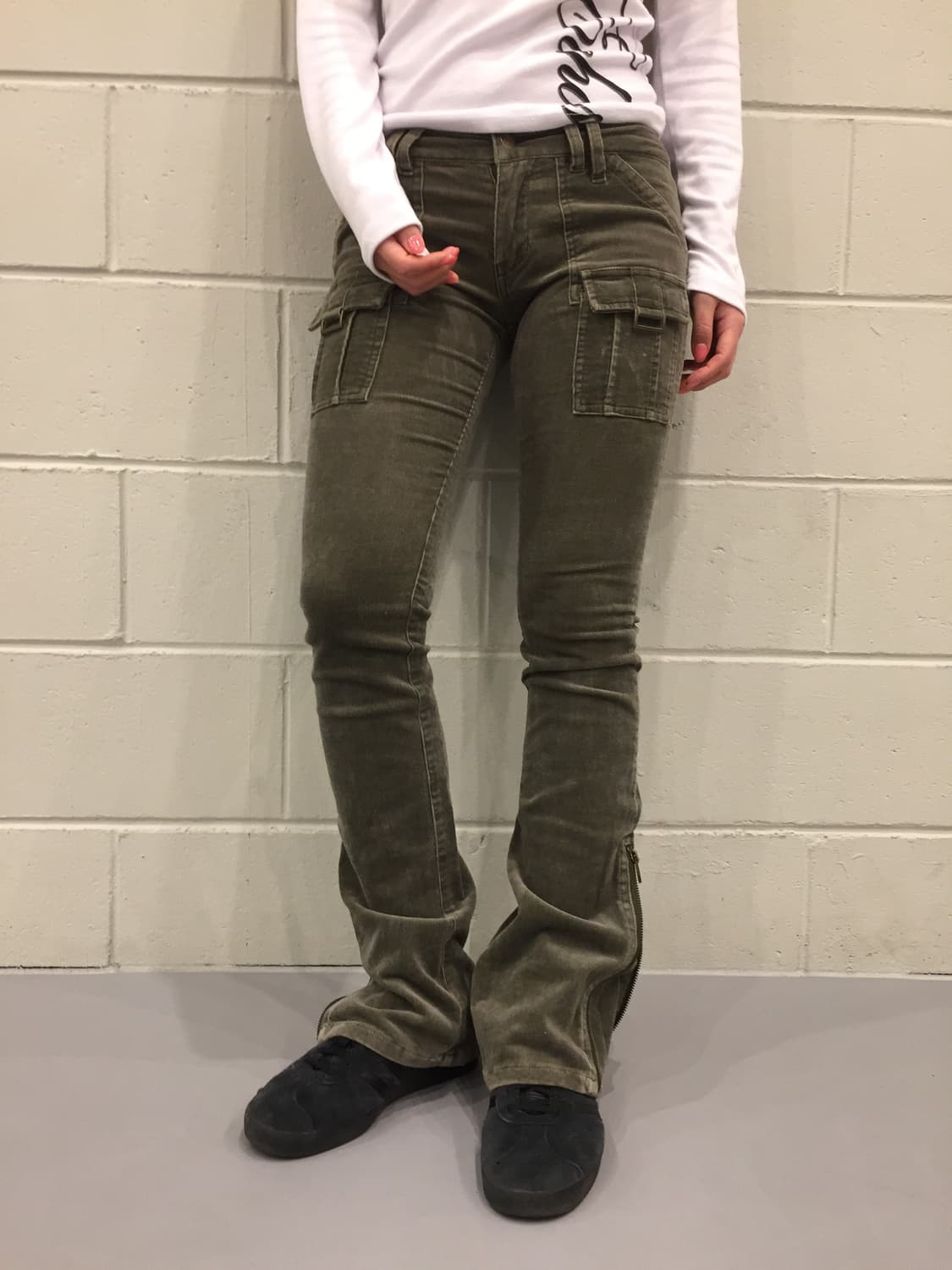 unknown y2k 부츠컷 지퍼 데님 상품이미지3